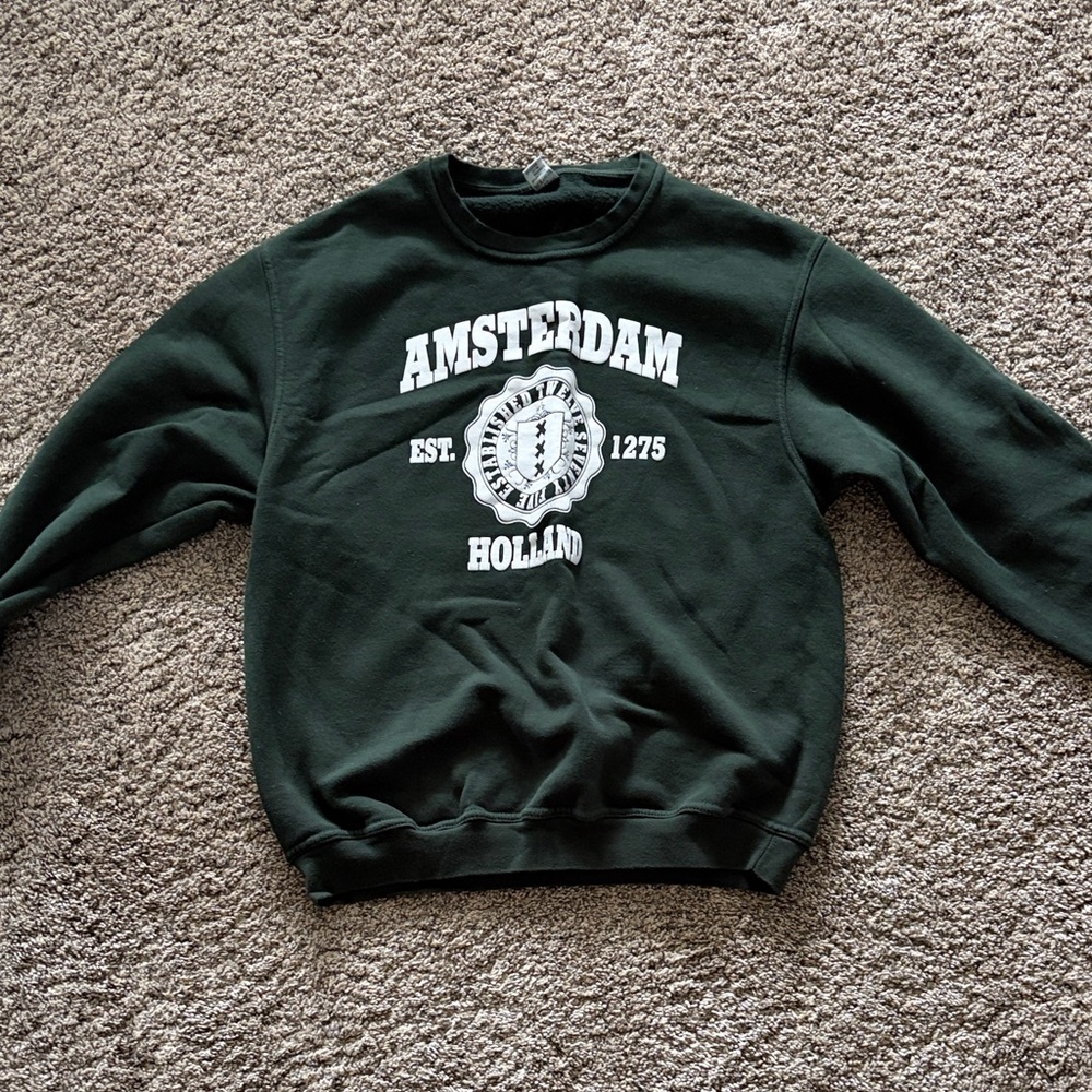 Amsterdam Holland Dark Green Sweater